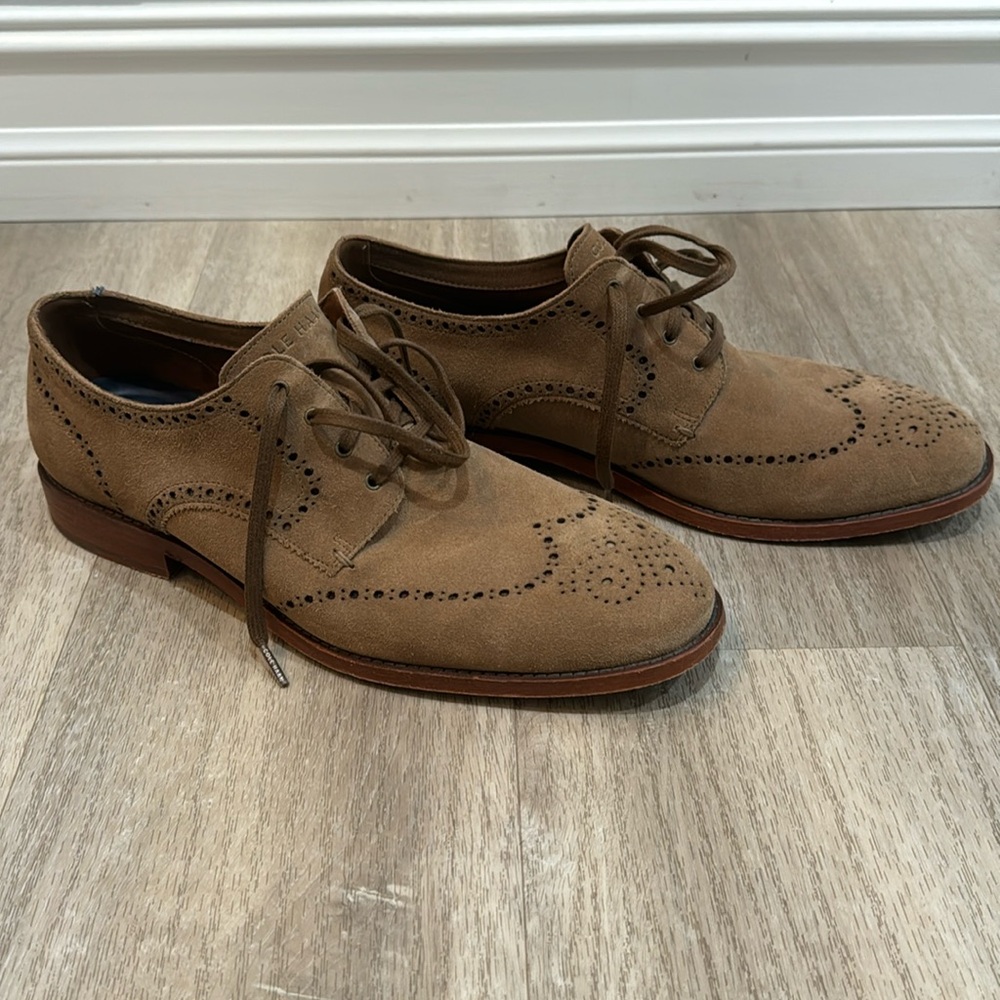EUC Mens Cole Haan Suede Wing tips